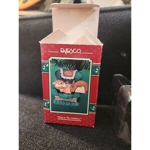 Vintage Enesco Ring In The Holidays Christmas Ornament. Merry Christmas Daughter